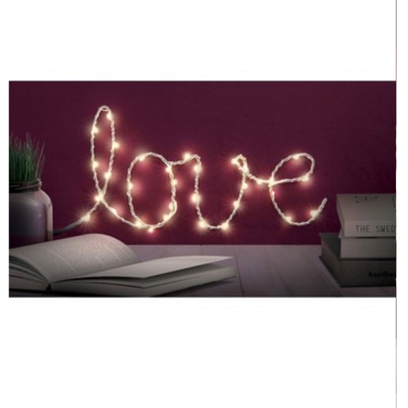 Merkury Innovations Other - Love Script LED Light Up Wall Decor NIB Dorm Apt